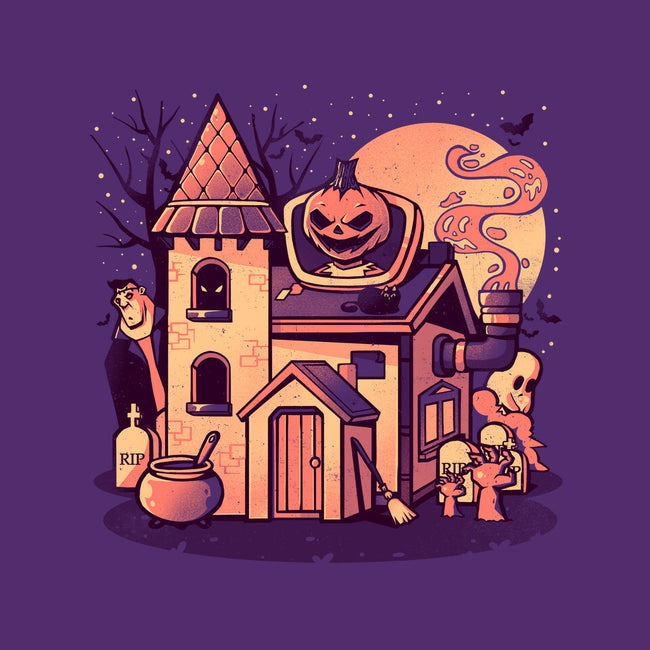 Spooky House-unisex kitchen apron-eduely