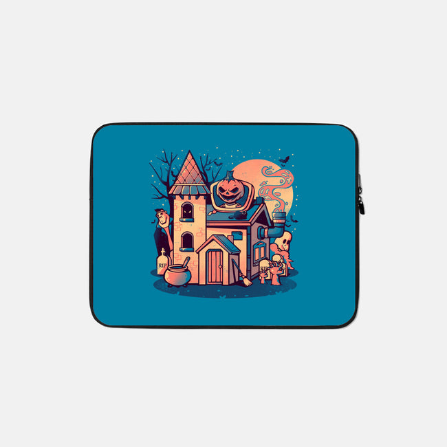 Spooky House-none zippered laptop sleeve-eduely