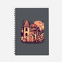 Spooky House-none dot grid notebook-eduely