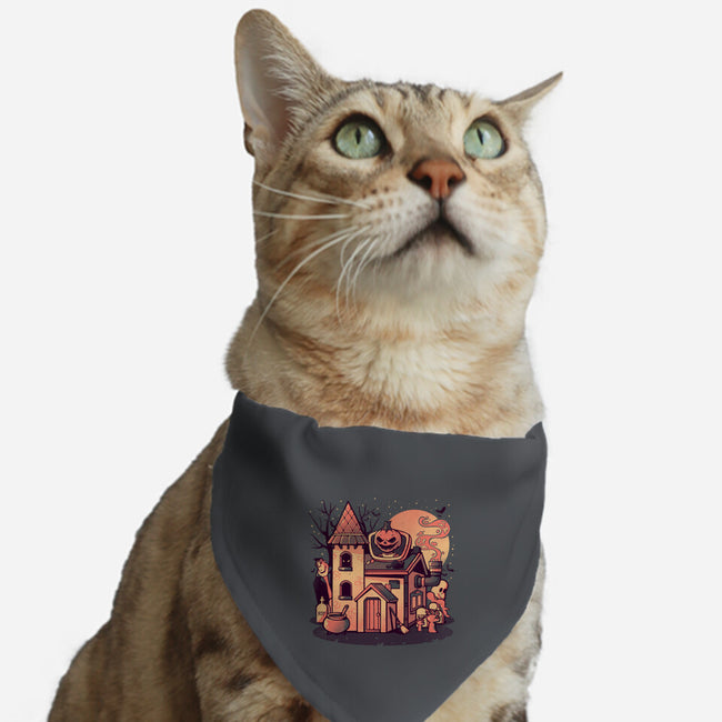 Spooky House-cat adjustable pet collar-eduely