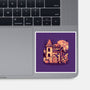 Spooky House-none glossy sticker-eduely