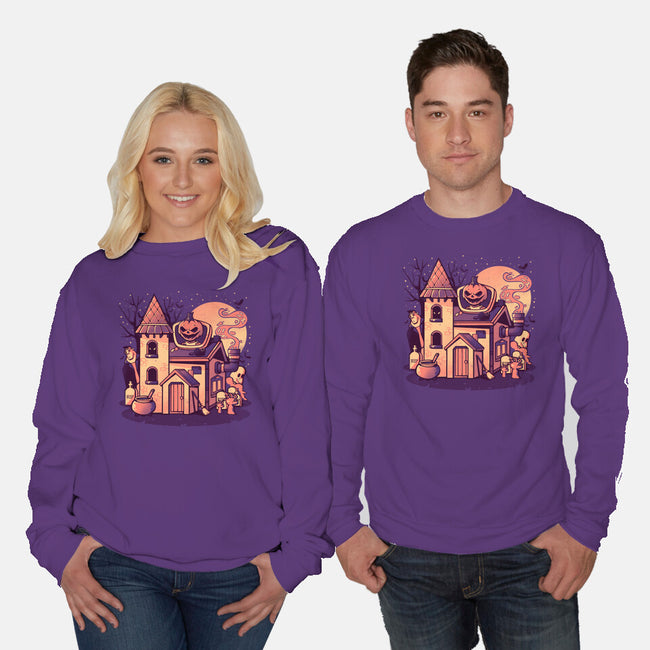 Spooky House-unisex crew neck sweatshirt-eduely
