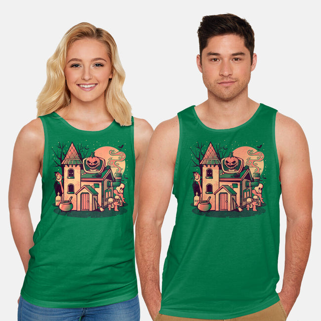 Spooky House-unisex basic tank-eduely