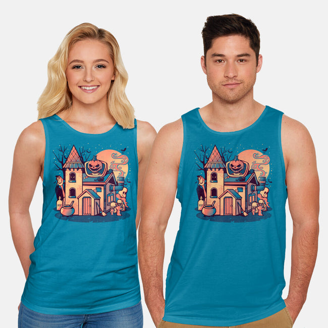 Spooky House-unisex basic tank-eduely