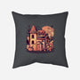 Spooky House-none removable cover w insert throw pillow-eduely