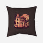 Spooky House-none removable cover w insert throw pillow-eduely
