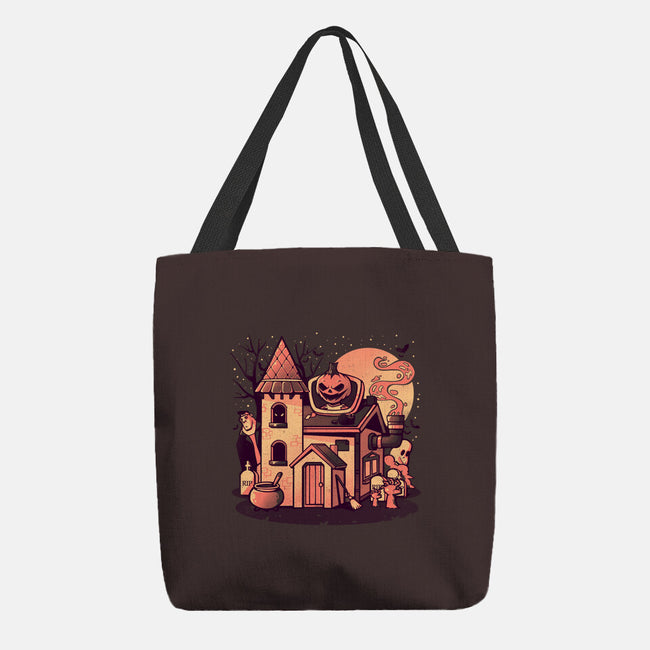 Spooky House-none basic tote-eduely