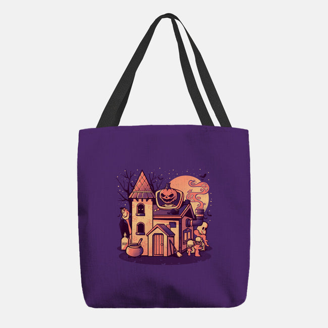 Spooky House-none basic tote-eduely