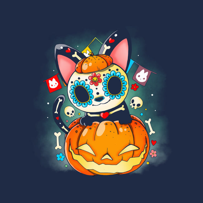 Dia De Los Meows-womens basic tee-Vallina84