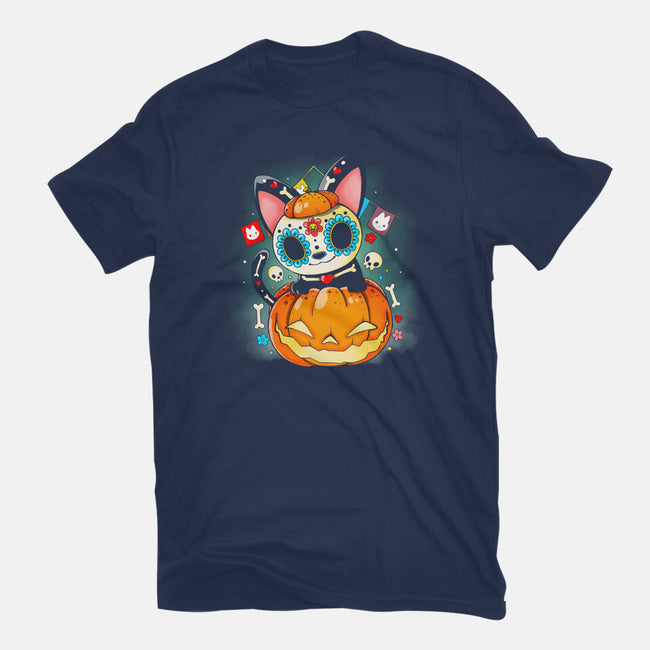 Dia De Los Meows-mens heavyweight tee-Vallina84