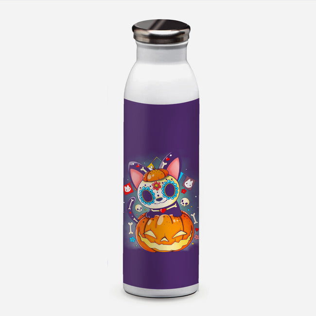 Dia De Los Meows-none water bottle drinkware-Vallina84