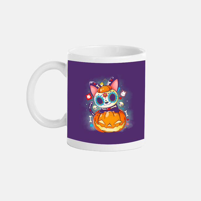 Dia De Los Meows-none glossy mug-Vallina84