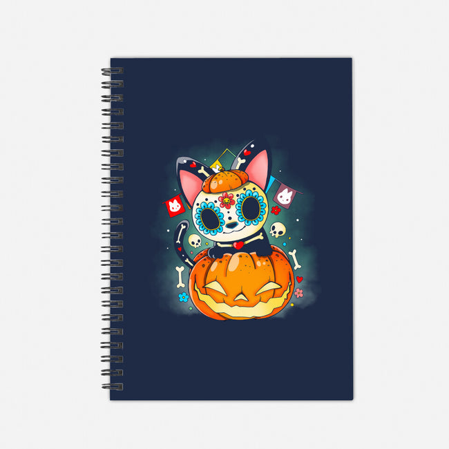 Dia De Los Meows-none dot grid notebook-Vallina84