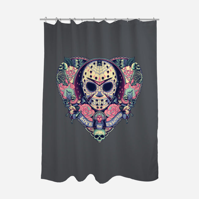 The Lovely Camper-none polyester shower curtain-glitchygorilla