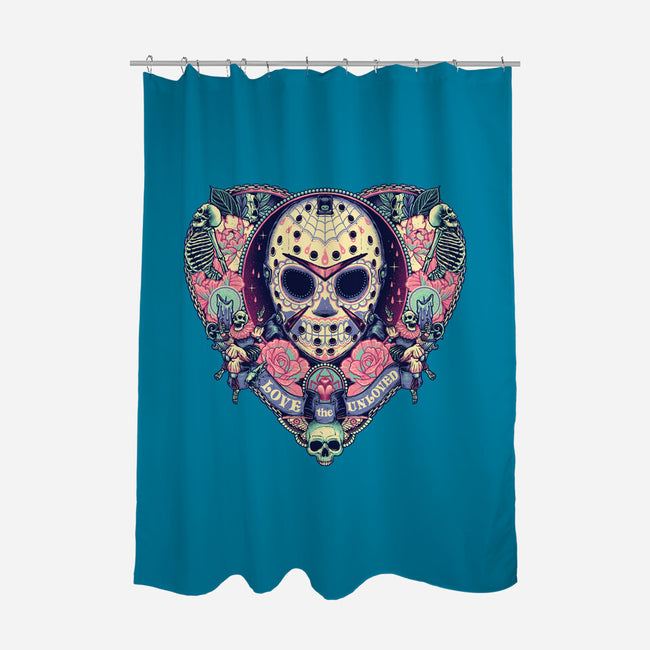 The Lovely Camper-none polyester shower curtain-glitchygorilla