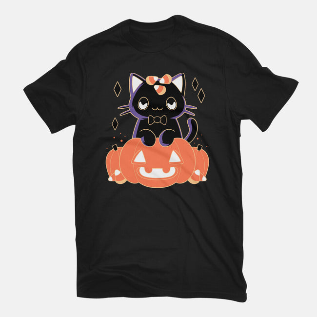 Pumpkin Cat-mens premium tee-xMorfina