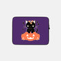 Pumpkin Cat-none zippered laptop sleeve-xMorfina