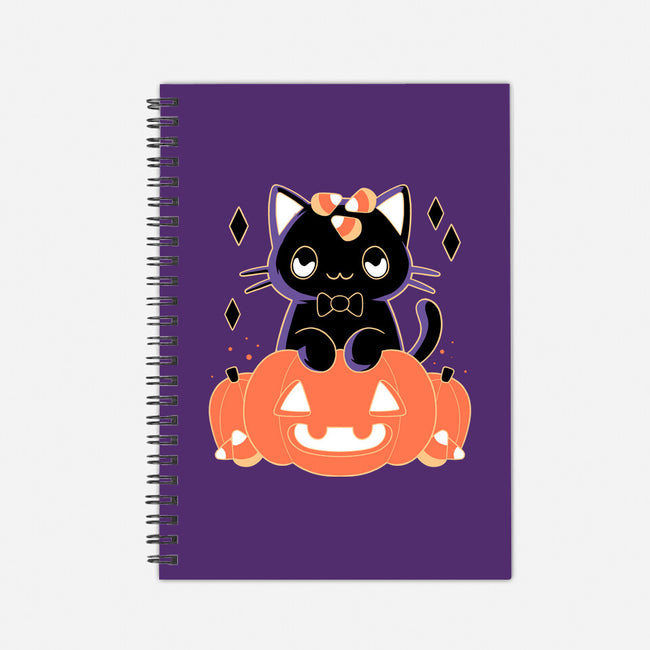 Pumpkin Cat-none dot grid notebook-xMorfina