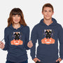 Pumpkin Cat-unisex pullover sweatshirt-xMorfina