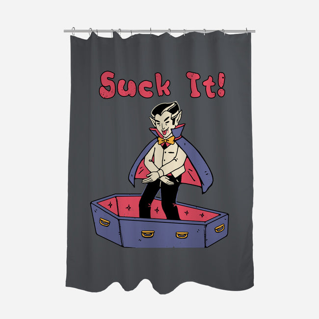 Suck It!-none polyester shower curtain-vp021