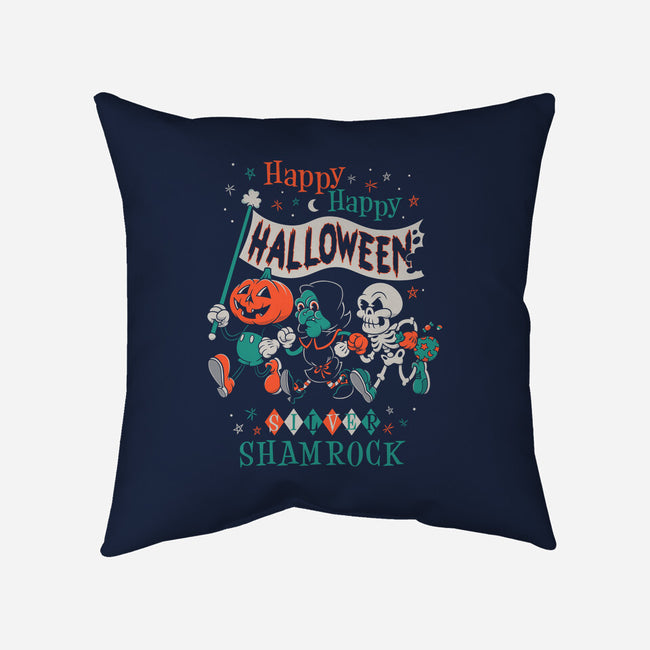 Happy Happy Halloween-none removable cover w insert throw pillow-Nemons