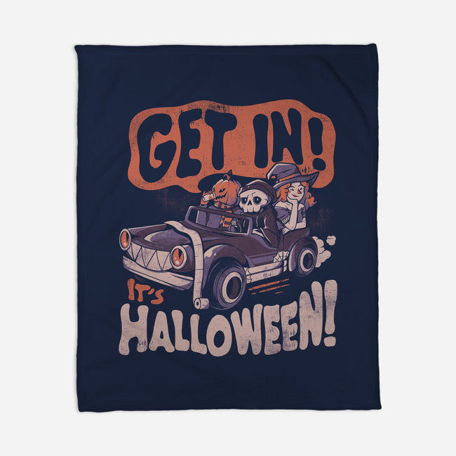 Get In! Its Halloween-none fleece blanket-eduely