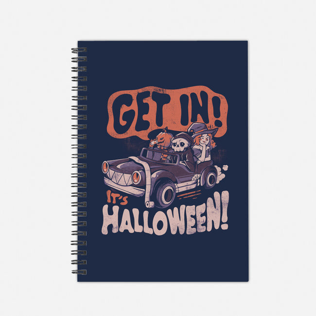 Get In! Its Halloween-none dot grid notebook-eduely