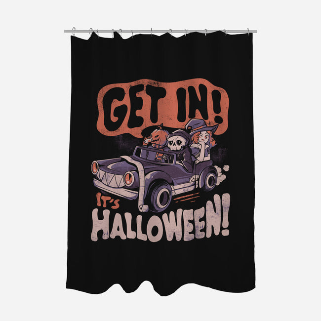 Get In! Its Halloween-none polyester shower curtain-eduely