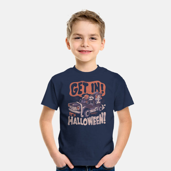 Get In! Its Halloween-youth basic tee-eduely