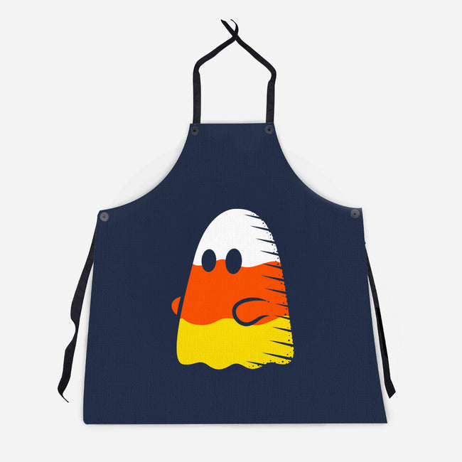 Candy Corn Ghost-unisex kitchen apron-krisren28