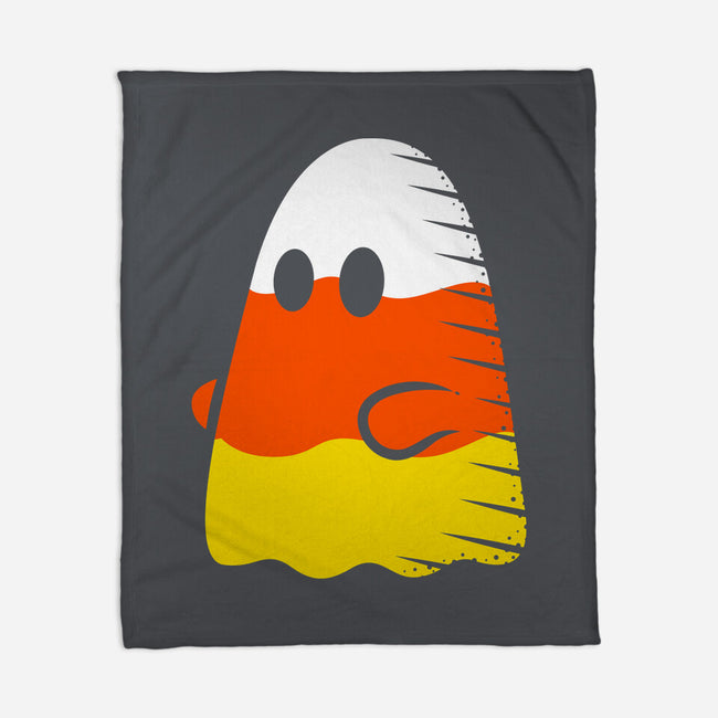 Candy Corn Ghost-none fleece blanket-krisren28