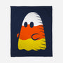 Candy Corn Ghost-none fleece blanket-krisren28