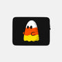 Candy Corn Ghost-none zippered laptop sleeve-krisren28