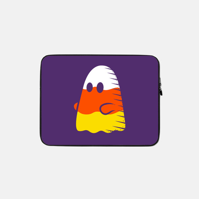 Candy Corn Ghost-none zippered laptop sleeve-krisren28