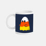 Candy Corn Ghost-none glossy mug-krisren28