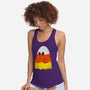 Candy Corn Ghost-womens racerback tank-krisren28