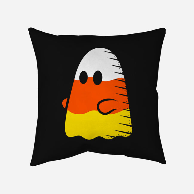 Candy Corn Ghost-none removable cover throw pillow-krisren28