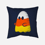 Candy Corn Ghost-none removable cover throw pillow-krisren28
