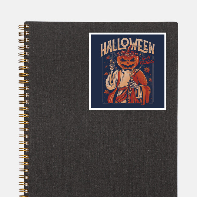 Halloween Is My Religion-none glossy sticker-eduely