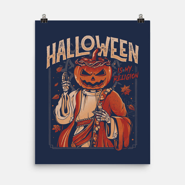 Halloween Is My Religion-none matte poster-eduely