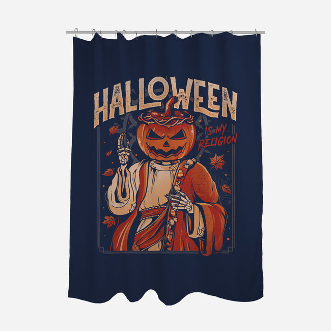 Halloween Is My Religion-none polyester shower curtain-eduely