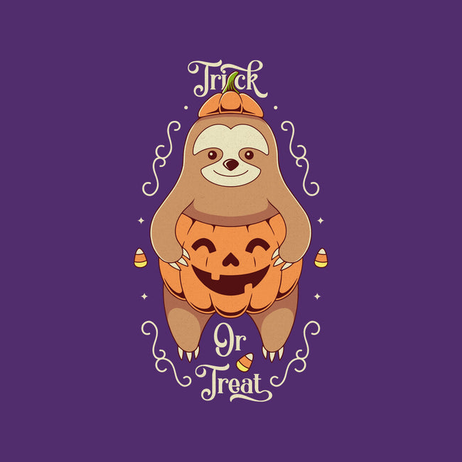 Sloth Trick Or Treat-none polyester shower curtain-Alundrart