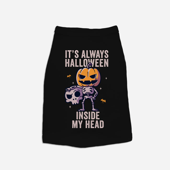 It's Always Halloween-dog basic pet tank-eduely