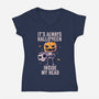 It's Always Halloween-womens v-neck tee-eduely