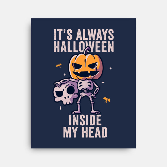 It's Always Halloween-none stretched canvas-eduely