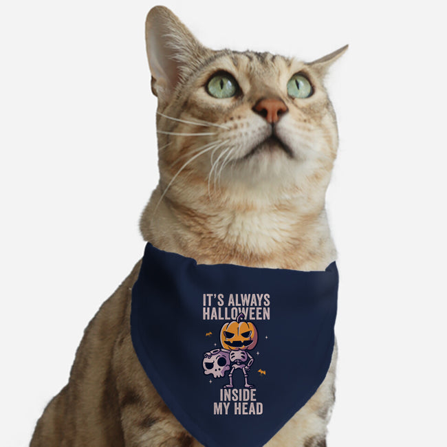 It's Always Halloween-cat adjustable pet collar-eduely