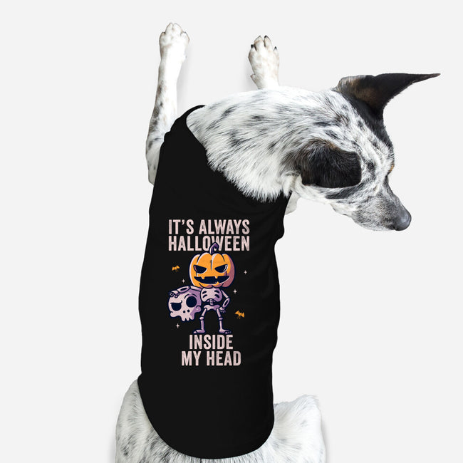 It's Always Halloween-dog basic pet tank-eduely