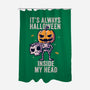 It's Always Halloween-none polyester shower curtain-eduely