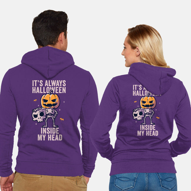 It's Always Halloween-unisex zip-up sweatshirt-eduely