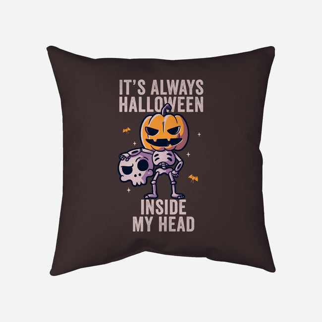 It's Always Halloween-none removable cover w insert throw pillow-eduely